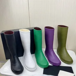 2022 Topselling Famous Brand Rain Boots Designer Women's Classic Luxury Waterproof Booties Rainy Season Shoes For Girl Ladies Outdoor Boots