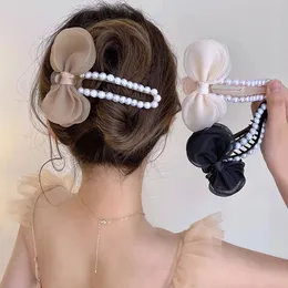 Novo clipe de captura super fada de malha elegante e elegante para meninas prato de cabelo pato pato pato clipe cocar acessórios de cabelo