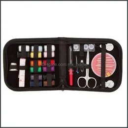 Mending Kit Sewing Travel Size Diy Supplies Organizer Craft Tools Filled With Scissors Thimble Thread Needles Tape Drop Delivery 2021 Arts