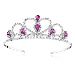 Moda Casamento Princesa Coroa Tiara Diamante Crystal Rhinestone Headwear Feminino Captitante de jóias Presente de joias