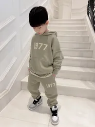 Kids boys Girls Sets two piece outfits Autumn Winter Baby Boy Cotton Hooded Hoodie Pants tracksuits Children's Casual Sportwear Clothes
