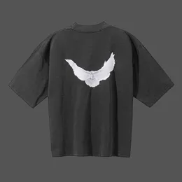 Projektant Kanyes Classic Wests T Shirt Three Partii Wspólne Pokój Drukowane woda woda krótkie rękawy High Street Mens and Women Yzys Tees Y5