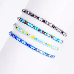 Nya trendiga coola fröer strängar Armband Justerbara handgjorda vävda glaspärlor armband smycken