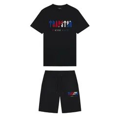 22SS NYA TRAPSTAR LONDON T SHIRT MEN SVART KORT JAPLE KORT SLEEVE SHORTS PUTLE COMTON STREETEWEA PAR S-3XL Källa Factory Wholesale