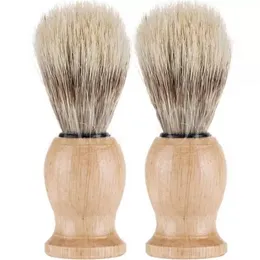 Woody Beard Brush Setole Strumento per rasoio Uomo Pennelli da barba per uomo Accessori per doccia Clean Home F0422