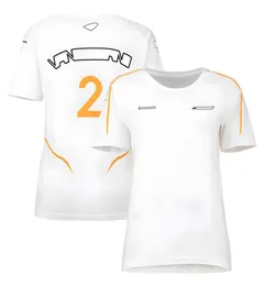 T-shirt da pilota F1 uniforme da squadra da uomo a maniche corte abbigliamento sportivo casual girocollo tuta da corsa può essere personalizzata206Z