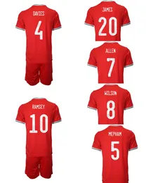 moda 10 RAMSEY 22-23 Set di maglie da calcio personalizzate con pantaloncini negozio online di stivali locali yakuda Dropshipping accettato 11 BALE 9 VOKES 20 JAMES 16 WILSON 7 ALLEN