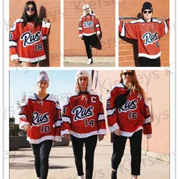 Vipceocustom Metropolitan Riveters Hockey Jersey 14 Packer 4 Janiga 10 Cornine 22 Olno 6 MacLaine 자수 좋은 품질