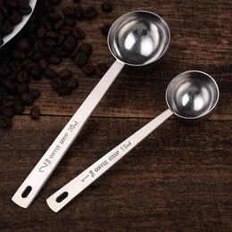 15ml 30ml Multifunctionx Coffee Scoop Measuring Scoops Spoon Cup Ground Stainless Steel Coffee Tablespoon