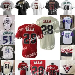 새로운 Keuchel Jersey Alek Alek Thomas Randy Johnson Madison Bumgarner Nick Ahmed Seth Beer Ketel Marte David Peralta Josh Vanmeter Gilbert Kelly Ellis