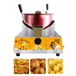 Rostfritt stål Popcorn Maker Commercial Popcorn Machine hela automatisk popcorn puffing maskin