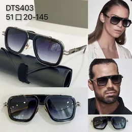 LXN EVO DESIGNER SUNGLASSES DTS403 Luxury Högkvalitativ märkesdesign Solglasögon för kvinnor Man överdimensionerad stor ram Square Famous Fashion Italian