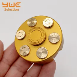 YUC Brass Top Spinner Gyro Kids Toys Fidget Metal Hand High Precision Detachable Adult Desk Wholesale Unzip 220616