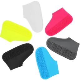 Outdoor Household Sundries Portable waterproof shoe covers silicone waterproof wear-resistant rain boots are unisex LK0099