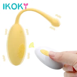 IKOKY Panties Vibrating Egg Wearable Dildo Vibrator G-spot Clitoris Stimulator Wireless Remote 12 Speed sexy Toys for Women