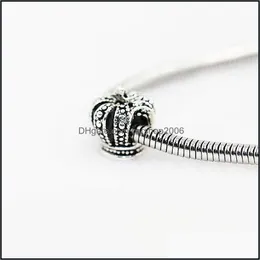 Charms Jewelry Findings Components Crown Retro Alloy Charm Bead Fashion Women Stunning Design European Style For Diy Bracelet Necklace 43