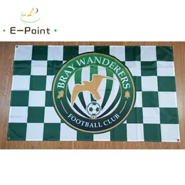 Irlanda Bray Wanderers FC Bandeira 3 * 5 pés (90 cm * 150 cm) Bandeira de poliéster Decoração de banner bandeiras de jardim em casa presentes festivos