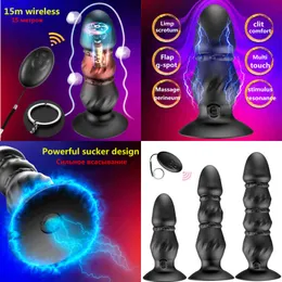 NXY anal Toys Plug Vibrator Male Prostate Massager Buttplug Sex For Men Suction Cup Dildo Vibrators Women Masturbator vibrerande 220420