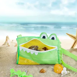 23 * 20cm Beach Shell Bags Crianças Crocodilo Beach Seashell ArmazenagemBags Conchas Tridimensionais Handlebag Kids Seashells Malha Bag