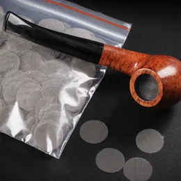 500 bolsa de aço inoxidável fumando tubos de combate ao filtro de combate para cano de água bong tigela de vidro de vidro de metal desamparado