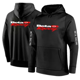 Erkek Hoodies Sweatshirts Beta Yarışı Motokros Motosiklet Erkekler Düz Renk Uzun Kollu Sweatshirt Moda Hip Hop Out Giyim Külkü