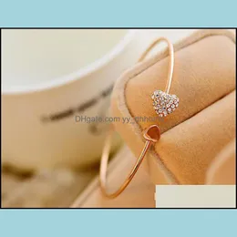 Charm Bracelets Bracelet Bangle New Fashion Love Heart Cuff Jewelry Yydhhome Drop Delivery 2021 Yydhhome Dh3Vp