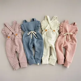 Citgeett Summer Born Kid Baby Girl Clothes Stripe Overalls Romper Sunsuit Strap Fashion Outfit 220525