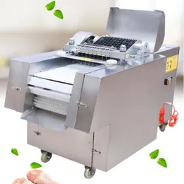 Hög kapacitet Dicing Machine för revben Pig Feet Chicken Duck Fish Dicing Slicing Meat Cutting Machine 110V 220V 380V