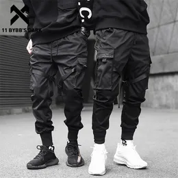 11 Bybbs Dark Men Joggers Starns Multipcocepet Elastic Taista Harem Pants Men Hip Hop Streetwear Sweat Ants