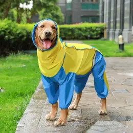 Dog Apparel To 7XL Puppy Big Dogs Raincoat Waterproof Rain Coat Outdoor Night Reflective Pet Clothes For Small Large PerrosDog