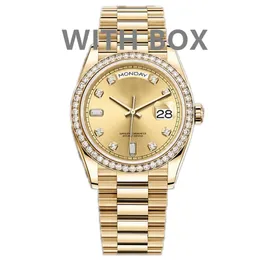 Relógio automático masculino relógio mecânico 41mm 904l aço inoxidável completo moldura de diamante resistente à água safira relógios luminosos montre de luxe