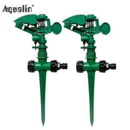 2pcs/lot Garden Sprinkler 360 Degree Adjustable Lawn Grass Rotatable Sprayer Irrigation Garden Watering System#24015 220801