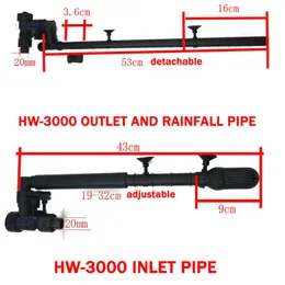 Sunsun Giriş Outlet Yağış Borusu Rium Harici Filtre Aksesuarları Dia 20mm Balık tankı için orijinal parça HW3000 Teneke kutu Y200917