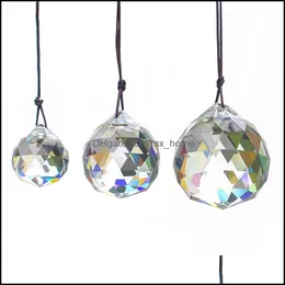 30Mm Crystal Ball Prisms Pendant Faceted Glass Ceiling Lamp Lighting Hanging Chandelier Drop Beads Wedding Decor Delivery 2021 Arts Crafts