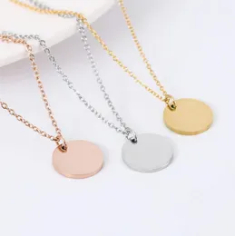 small round thin simple necklace