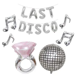 22inch New Silver 4D Laser Disco Balloon Set Garland Kits Birthday Wedding Bar Party Decoration Round Globos Kids Gift