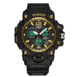 Kvinnors militära modeklockor Mäns multifunktionella rostfritt stål Vattentäta komplett dagklocka Montre Relogio armbandsur Montre de Luxe D4