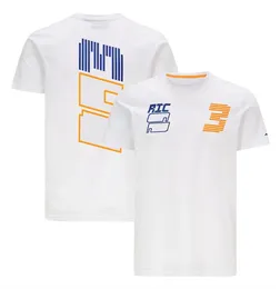 F1 Formel 1 Team Uniform 2022 Officiell Samma racinguniform Mäns avslappnad kortärmad rund hals T-shirt kan anpassas