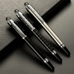 Luxuriöse Metallgitter-Kugelschreiber mit schwarzer Signatur für geschäftliches Schreiben, Bürobedarf, Schreibwaren, individuelles Namensgeschenk 220704