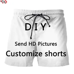 Pantaloncini di design personalizzati fai-da-te Uomo Donna Stampa 3D Immagine propria Star Cantante Anime Cartoon Stile casual Spiaggia X247 220706