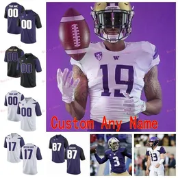 Nik1 zszyte Custom 25 Burr-Kirven 25 Sean McGrew 26 Salvon Ahmed 28 Newton 3 Jake Browning Washington Huskies College Men Men Jersey