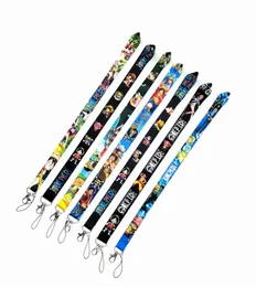 Factory price 100pcs One Piece Cartoon Anime Lanyard Key Chain Neck Strap Key Camera ID Card Badge Phone String Pendant Party Gift Accessories Wholesale