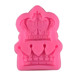 Royal Crown Silicone Fandont Mold Silica Gel Molds Crowns Chocolate Molds Candy Mold Wedding Cake Decorating Tools DH555