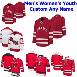 NCAA Miami University Redhawks Hockey Jerseys Womens Gordie Green Jersey Phil Knies Alec Mahalak Andrew Sinard Grant Hutton Custical Stitched