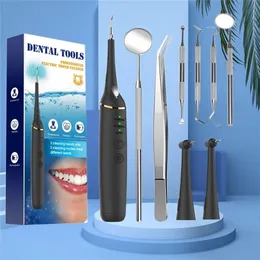 Elektrischer Zahnsteinentferner Sonic Dental Oral Irrigator Haushalt Zähne Flecken Zahnstein Werkzeug Bleaching Reiniger 220224