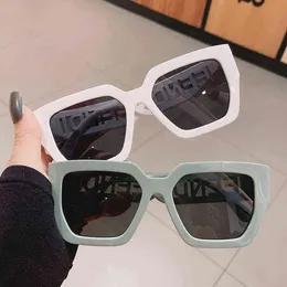 Kesen tasarımcı güneş gözlükleri renk kontrast güneş gözlüğü büyük yüz f düz