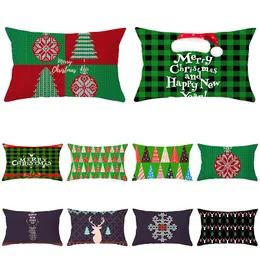 Almofada/Almofada Decorativa Geometria de Natal Peach Skin Waist Prophcase Acessórios domésticos sofá CASECUSHION/decorativo