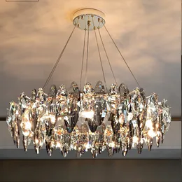 Lampy wiszące Nowe nowoczesne luksusowe żyrandole oświetlenie diamenty krystaliczne żyrandol oświetlenie halowy połysk e14 do dekoracji salonu