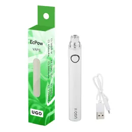 Starter kit per sigaretta elettronica vaporizzatore a penna vape con batteria da 650 mAh UGO-V con caricatore USB