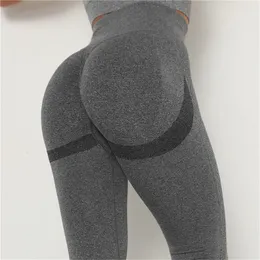 Falten Sexy Leggings Frauen Hohe Taille Nahtlose Push-Up Jegging Fitness Workout Gym Hosen Stricken Weibliche 220812